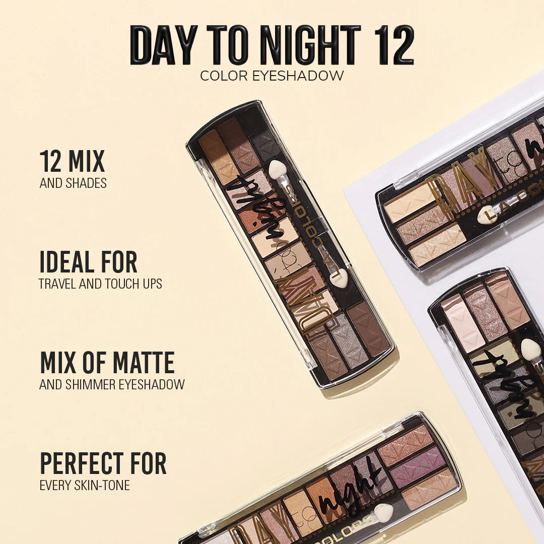 Day to Night 12 Color Eyeshadow - Pack of 2