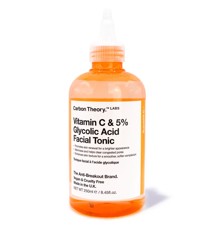 Carbon Theory Vitamin C & 5% Glycolic Acid Facial Tonic 250 ml