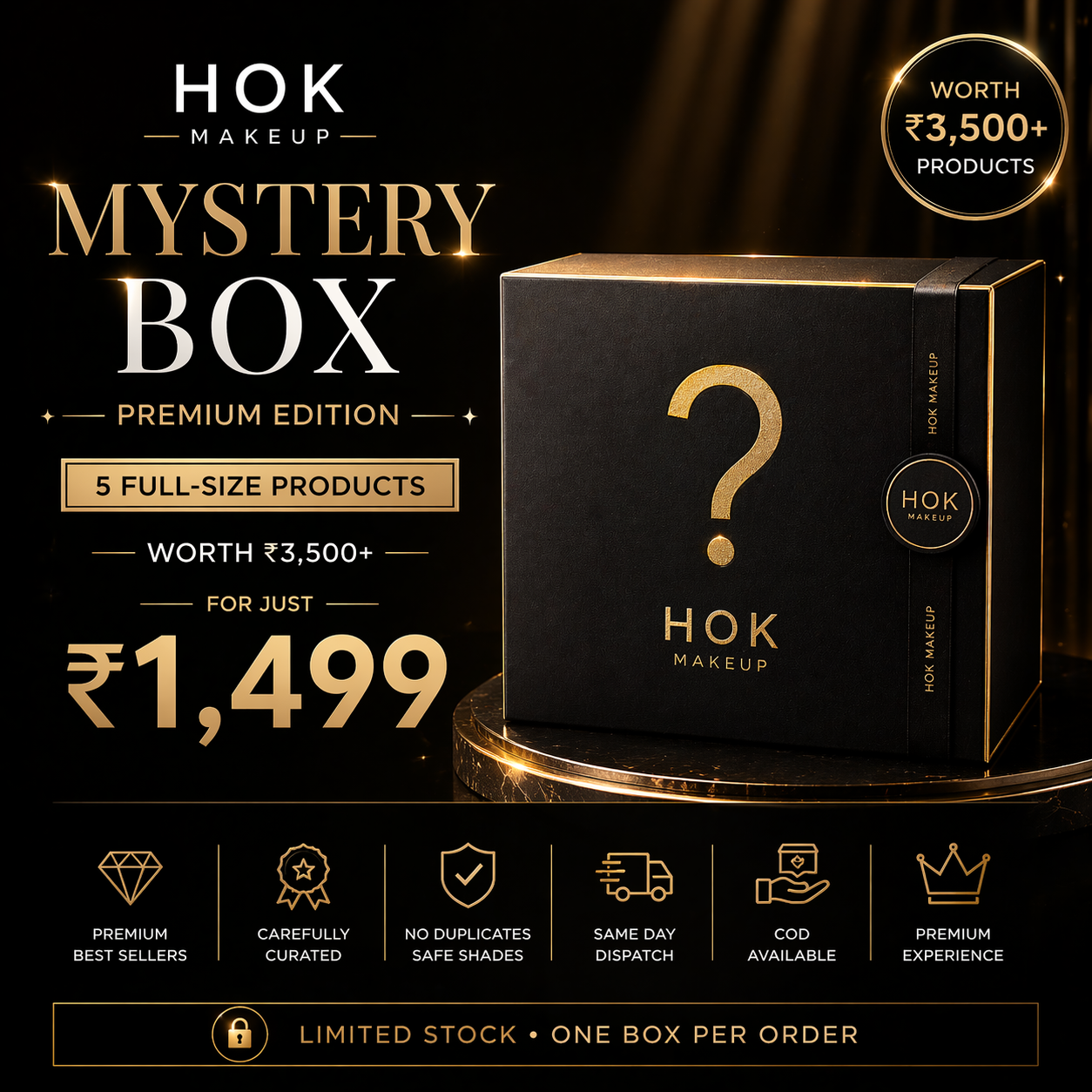 NEW PREMIUM BOX ₹1,499 | 6 Full-Size Products Worth ₹3,200+