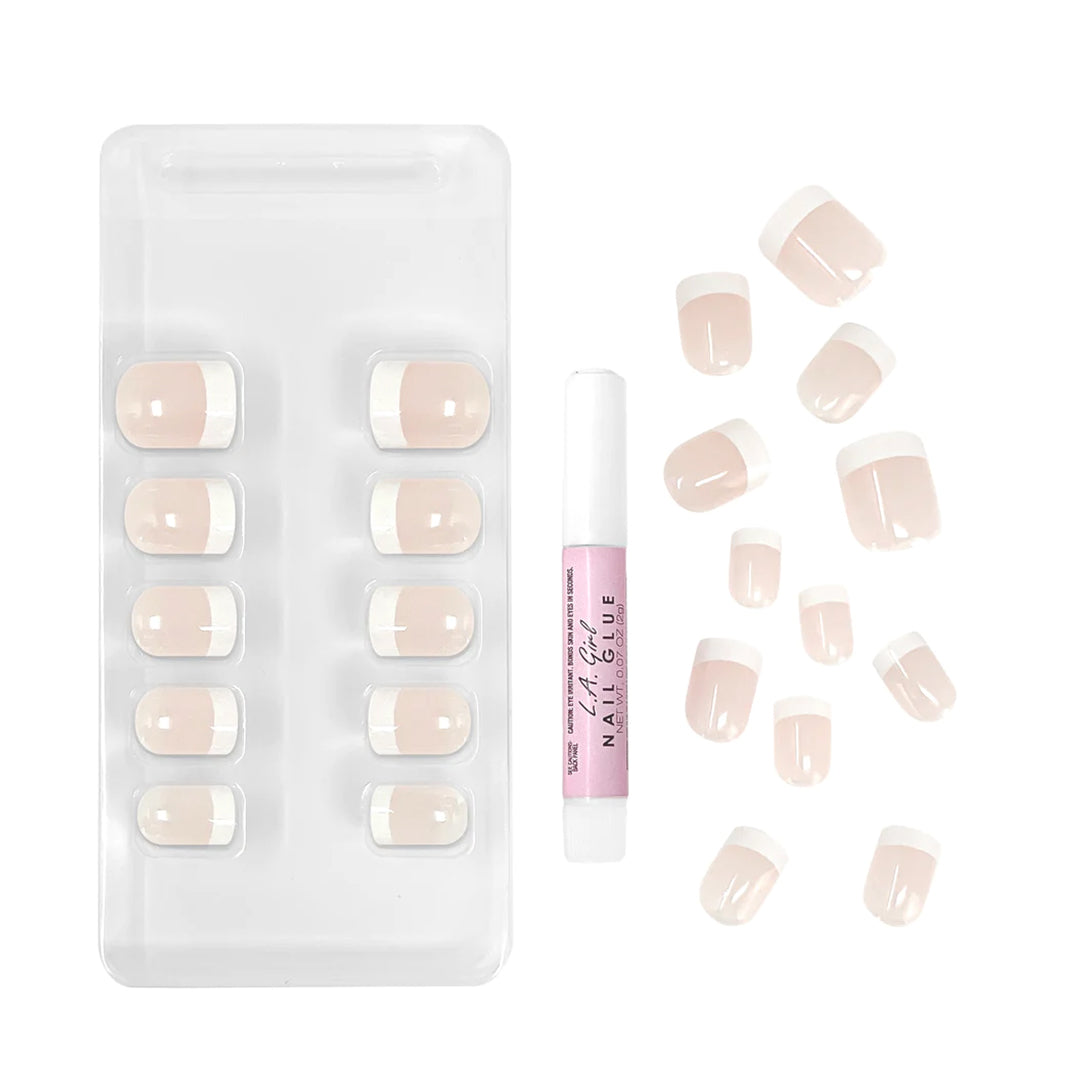 L.A. Girl Oh So Shiny Artificial Nail Tips - 25 Pc Kit