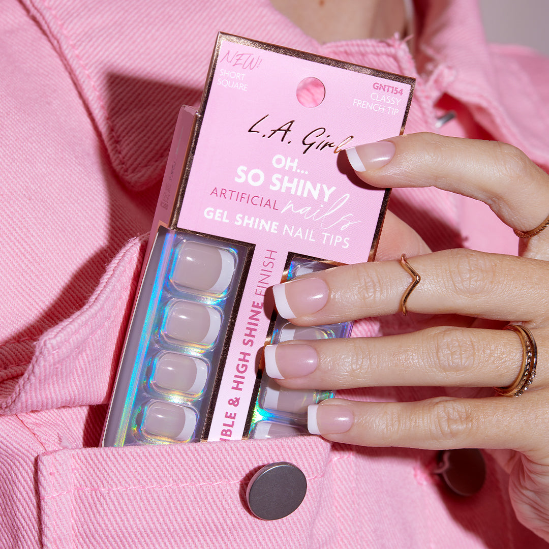L.A. Girl Oh So Shiny Artificial Nail Tips - 25 Pc Kit