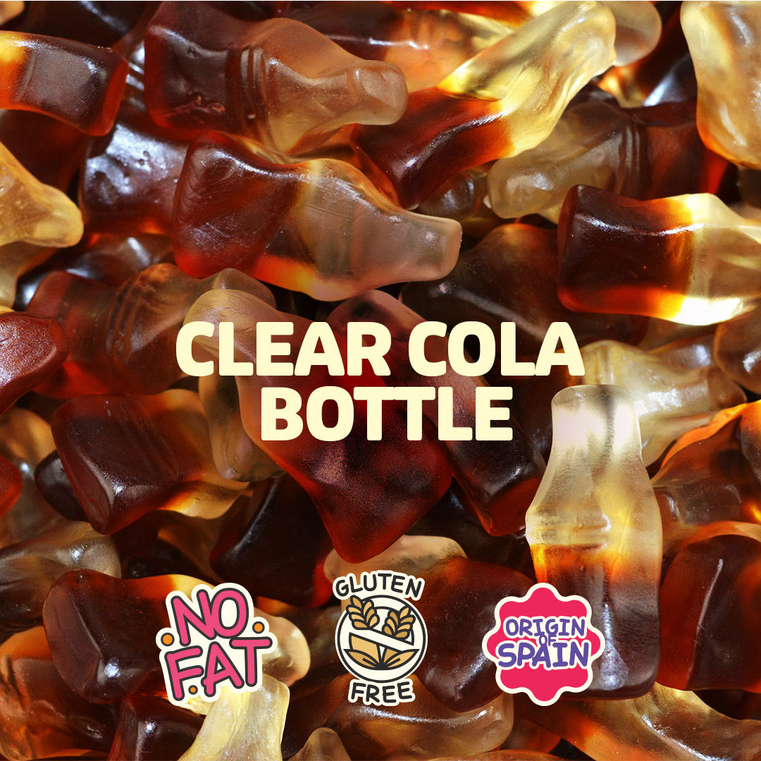 Sweetons Clear Cola Bottle Gummy Candy - Pack of 3 (50 gm each)