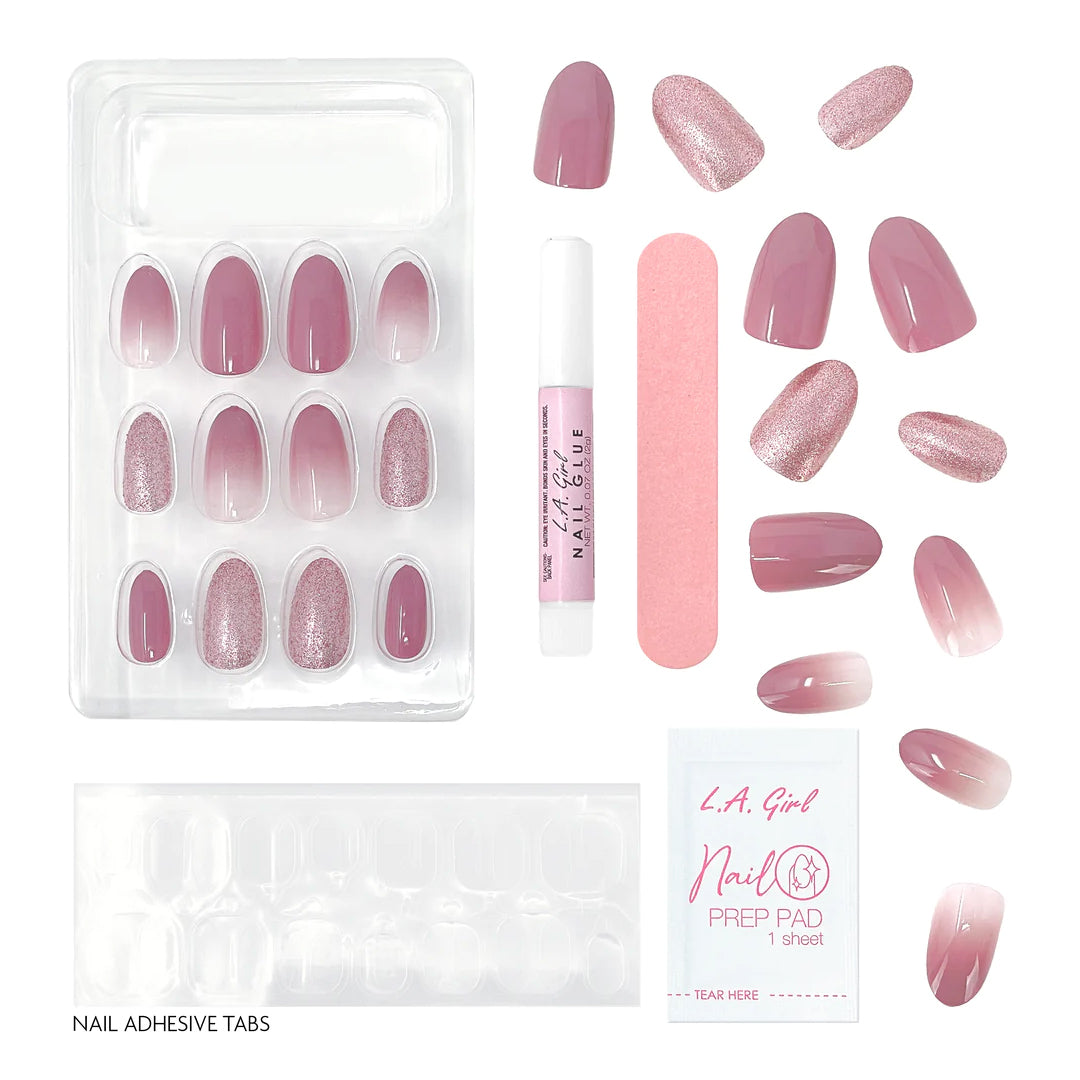 L.A. Girl Luxe Shine Nail Fave Artificial Nail Tips - 28 Pc Kit