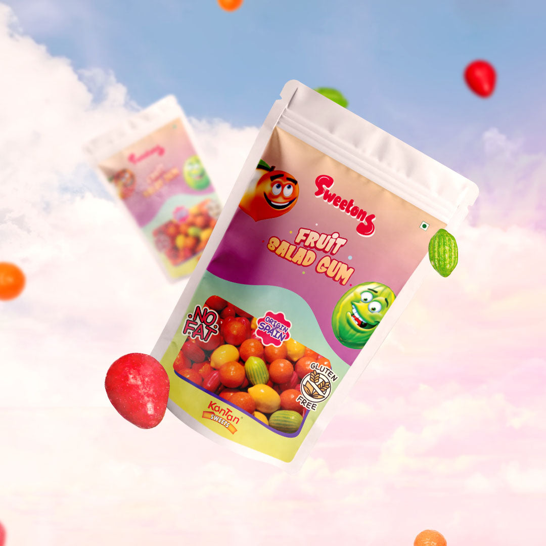 Sweetons Fruit Salad Gum Candy Pack of 3 (50gm Each)