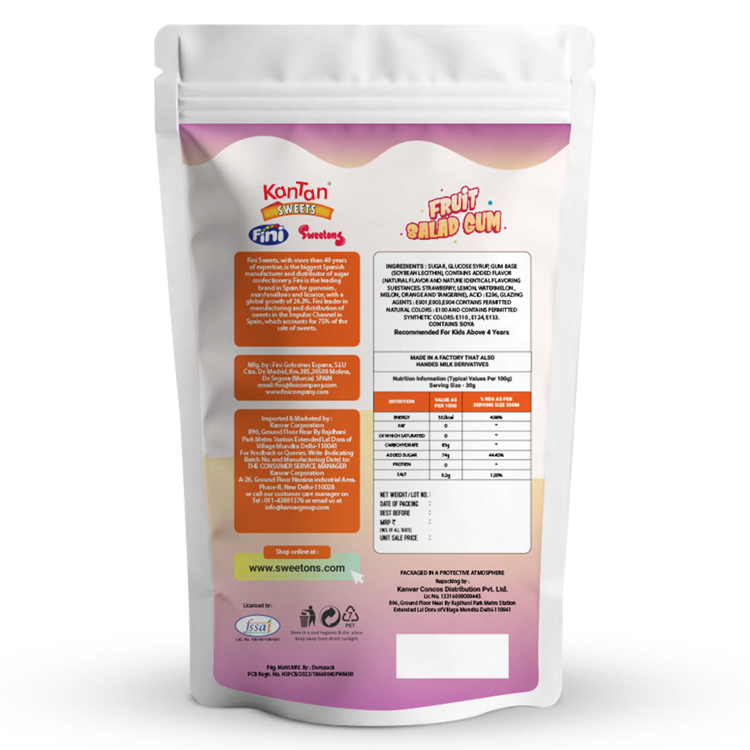 Sweetons Fruit Salad Gum Candy Pack of 3 (50gm Each)