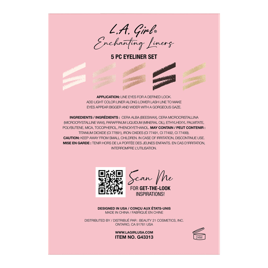 L.A. Girl Enchanting Liners 5pc Eyeliner Set