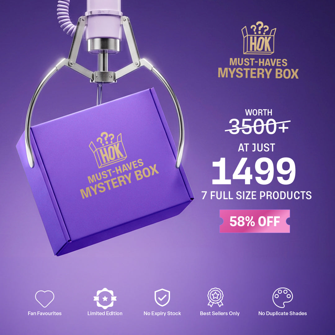 HOK Must-Haves Mystery Box | 7 Full-Size Products Worth ₹3,500+