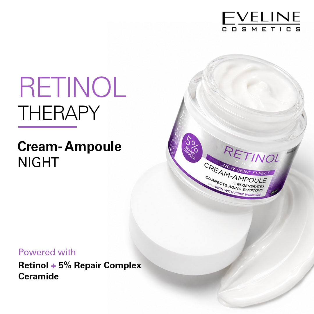 Eveline Cosmetics Cream-ampoule Retinol Therapy New Skin Effect Night 50ml