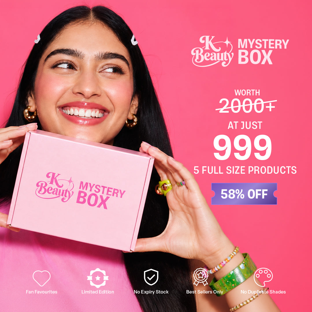 K-Beauty Inspired Mystery Box | 5 Full-Size Products Worth ₹2,100+