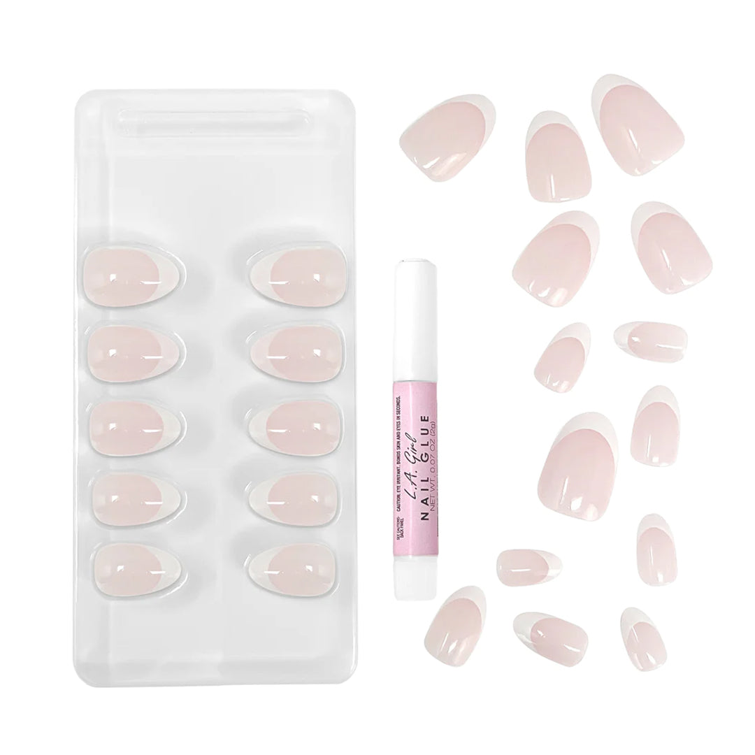 L.A. Girl Oh So Shiny Artificial Nail Tips - 25 Pc Kit