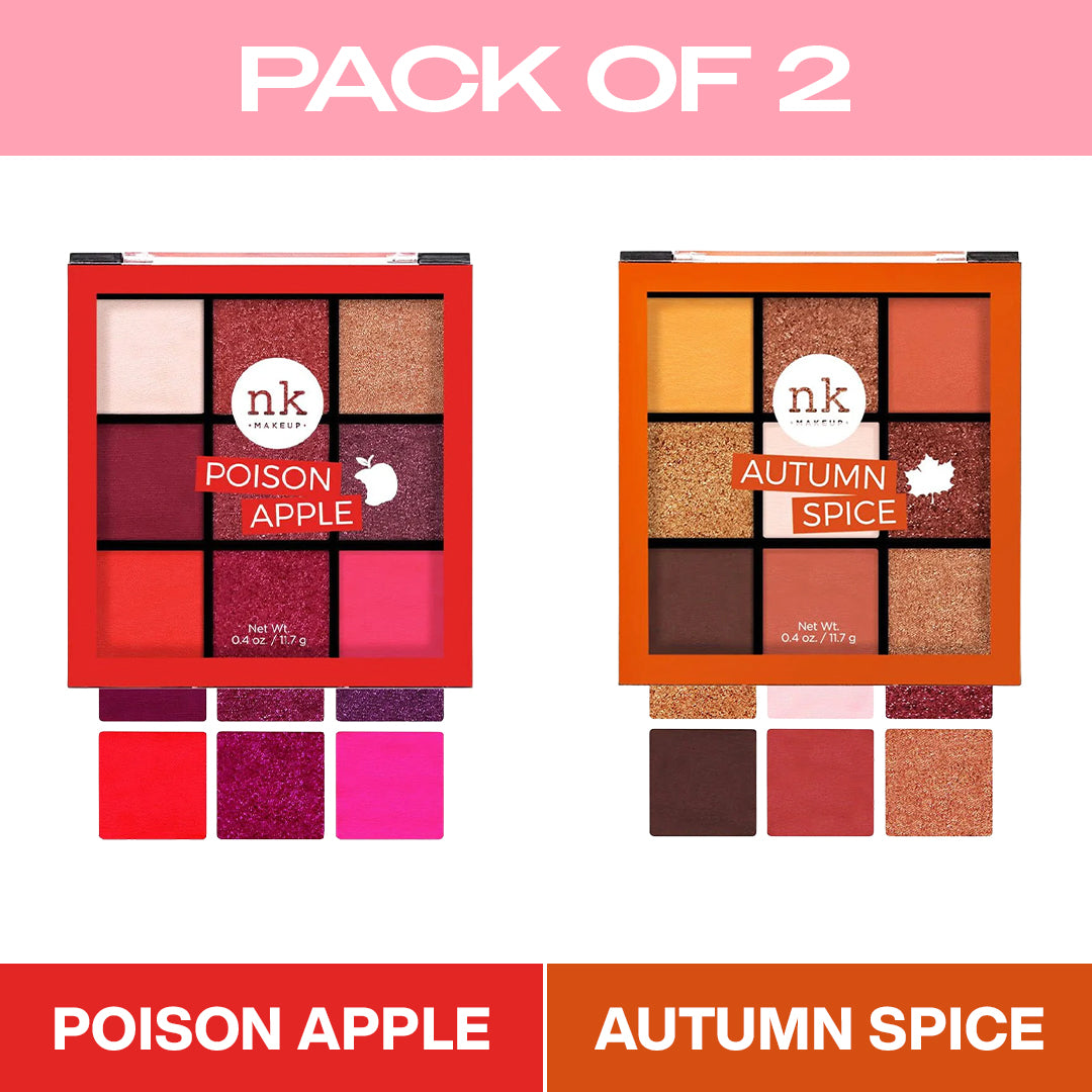 Nine Color Eyeshadow Palette - Pack of 2