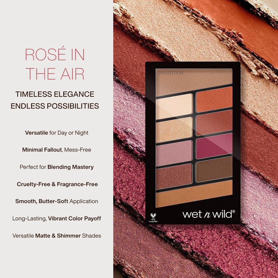 Wet n Wild Color Icon Eyeshadow 10 Pan Palette - Rosé In The Air