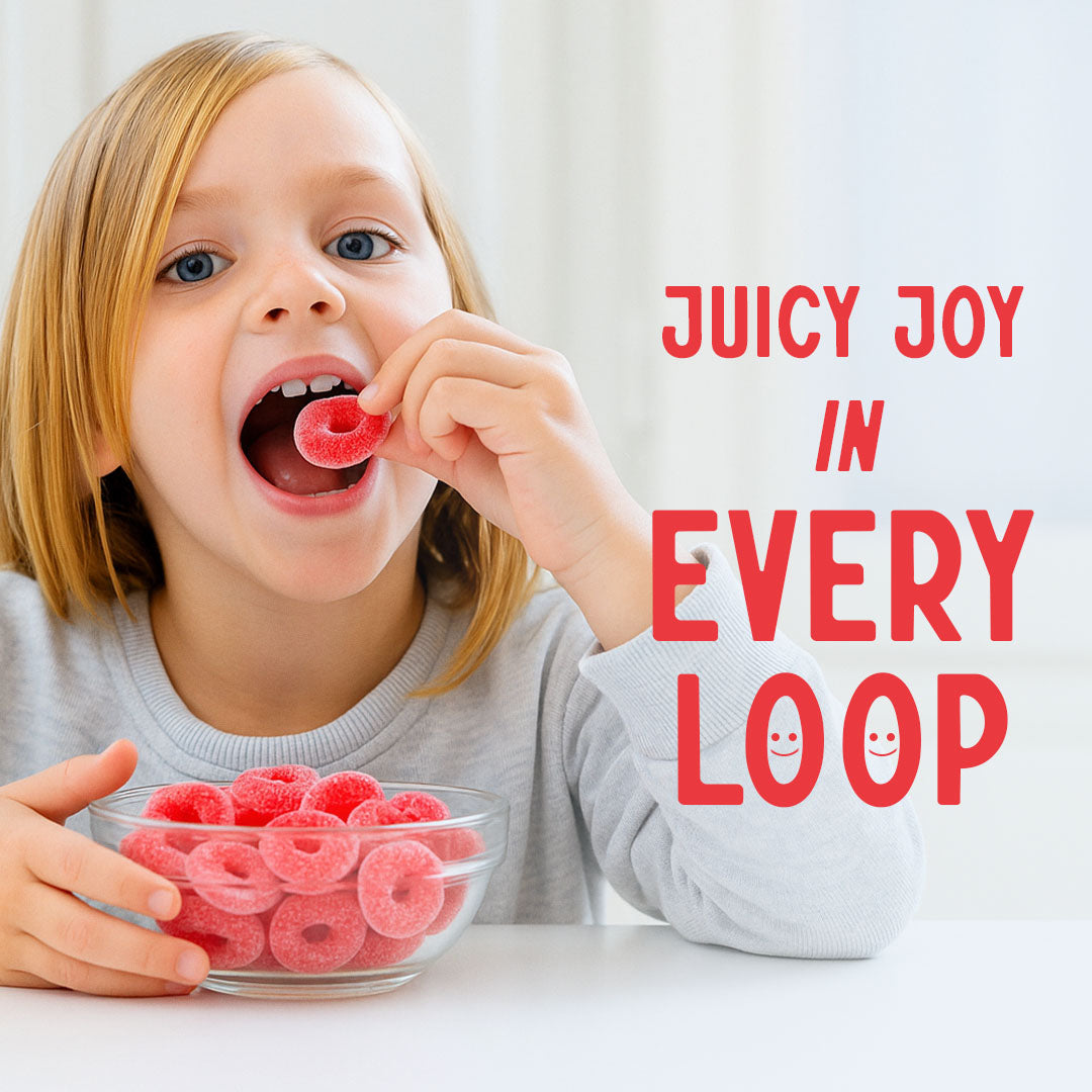 Sweetons Sour Strawberry Rings candy, Pack of 3 (50gm Each)