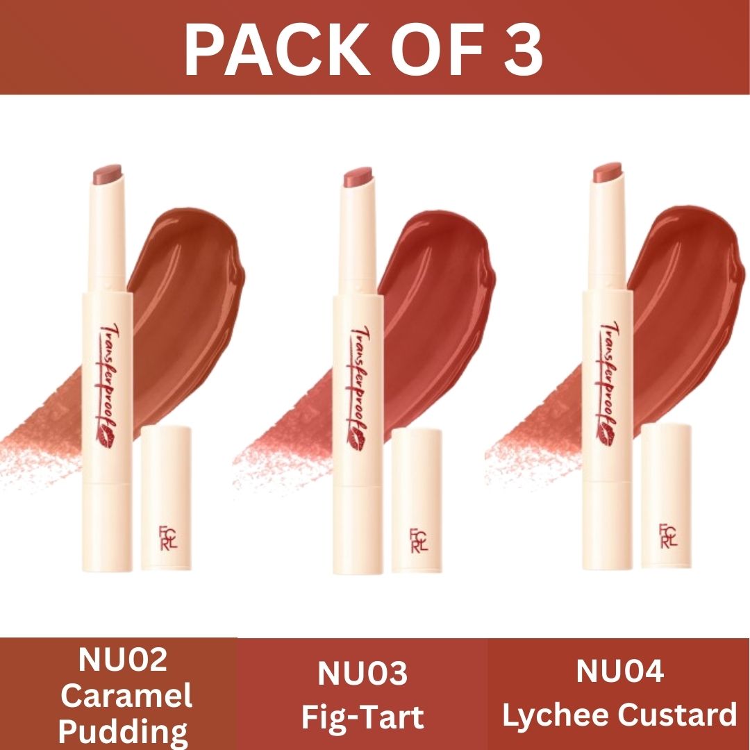 Transferproof Watery Lip Balm - Pack of 3