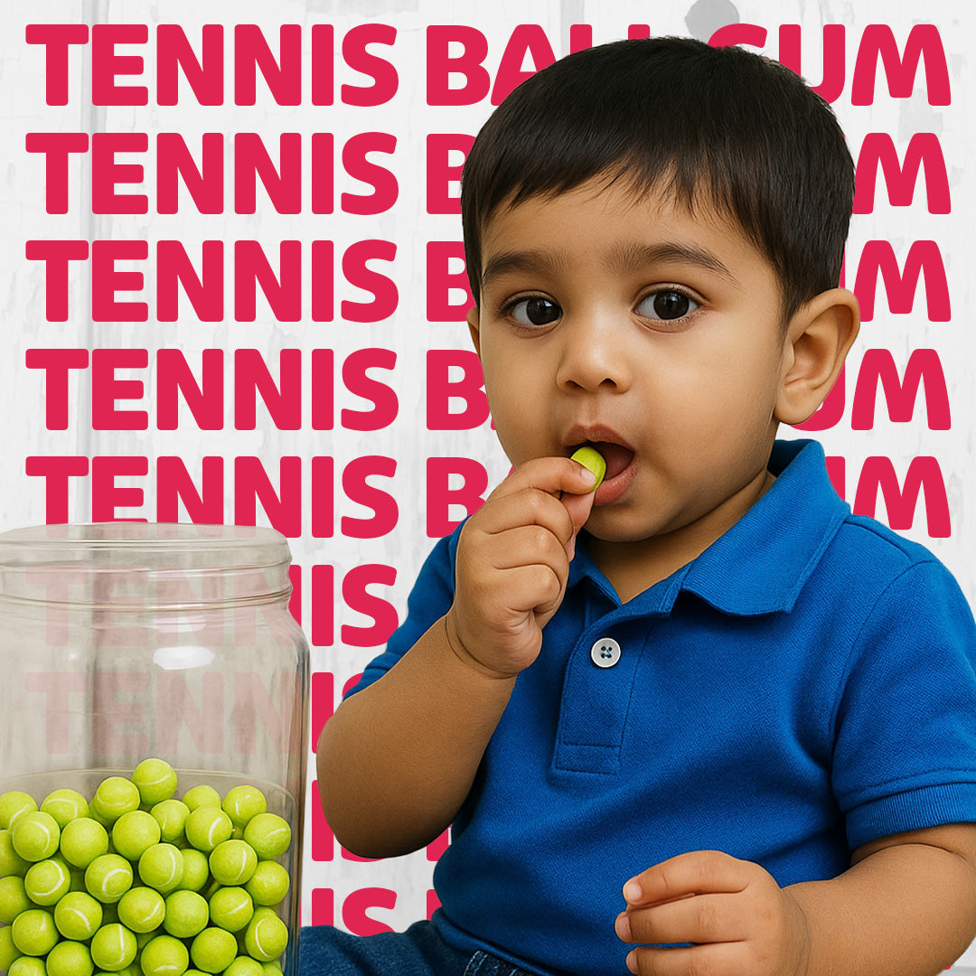 Sweetons Tennis Gum Balls– Pack of 3 (50g Each)