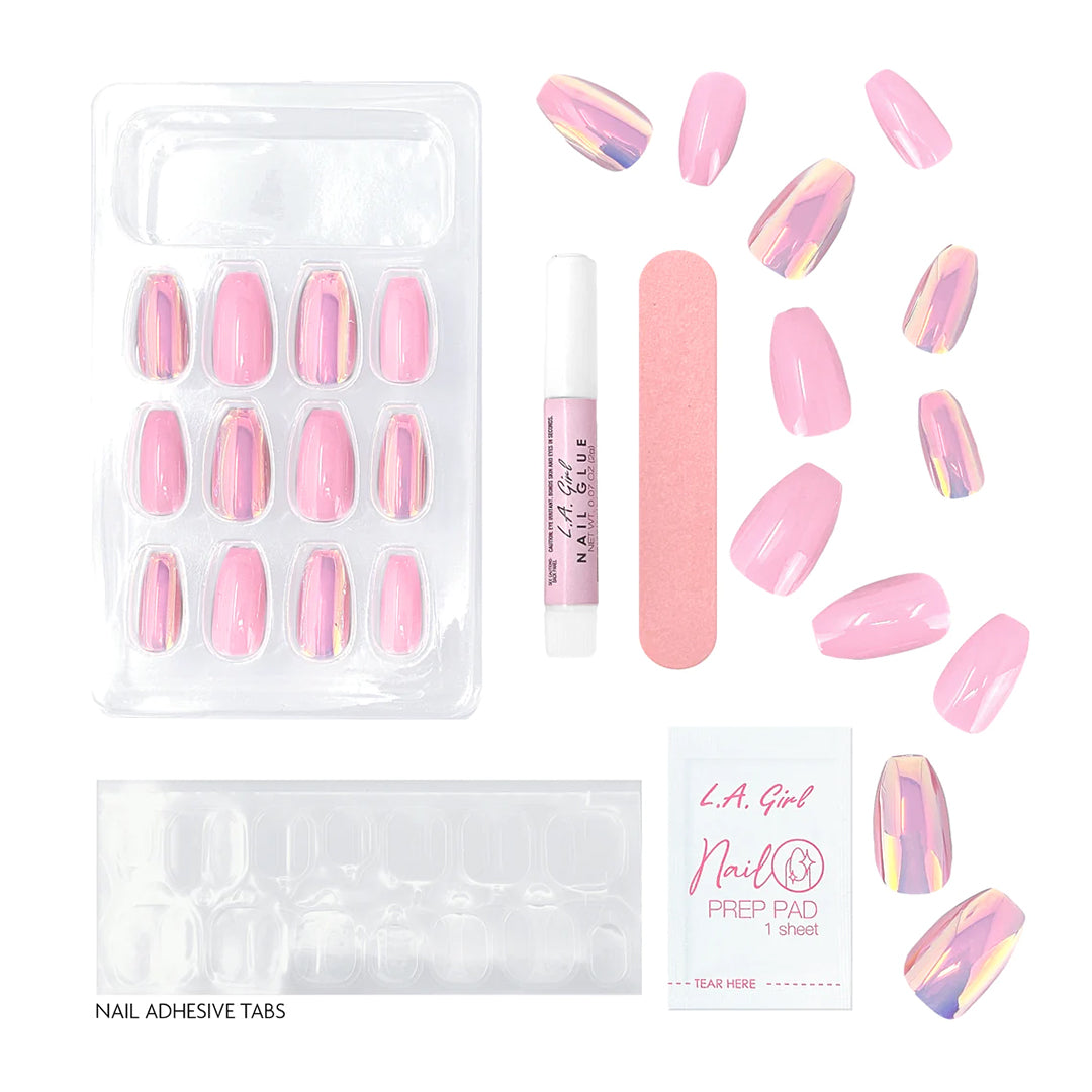 L.A. Girl Luxe Shine Nail Fave Artificial Nail Tips - 28 Pc Kit