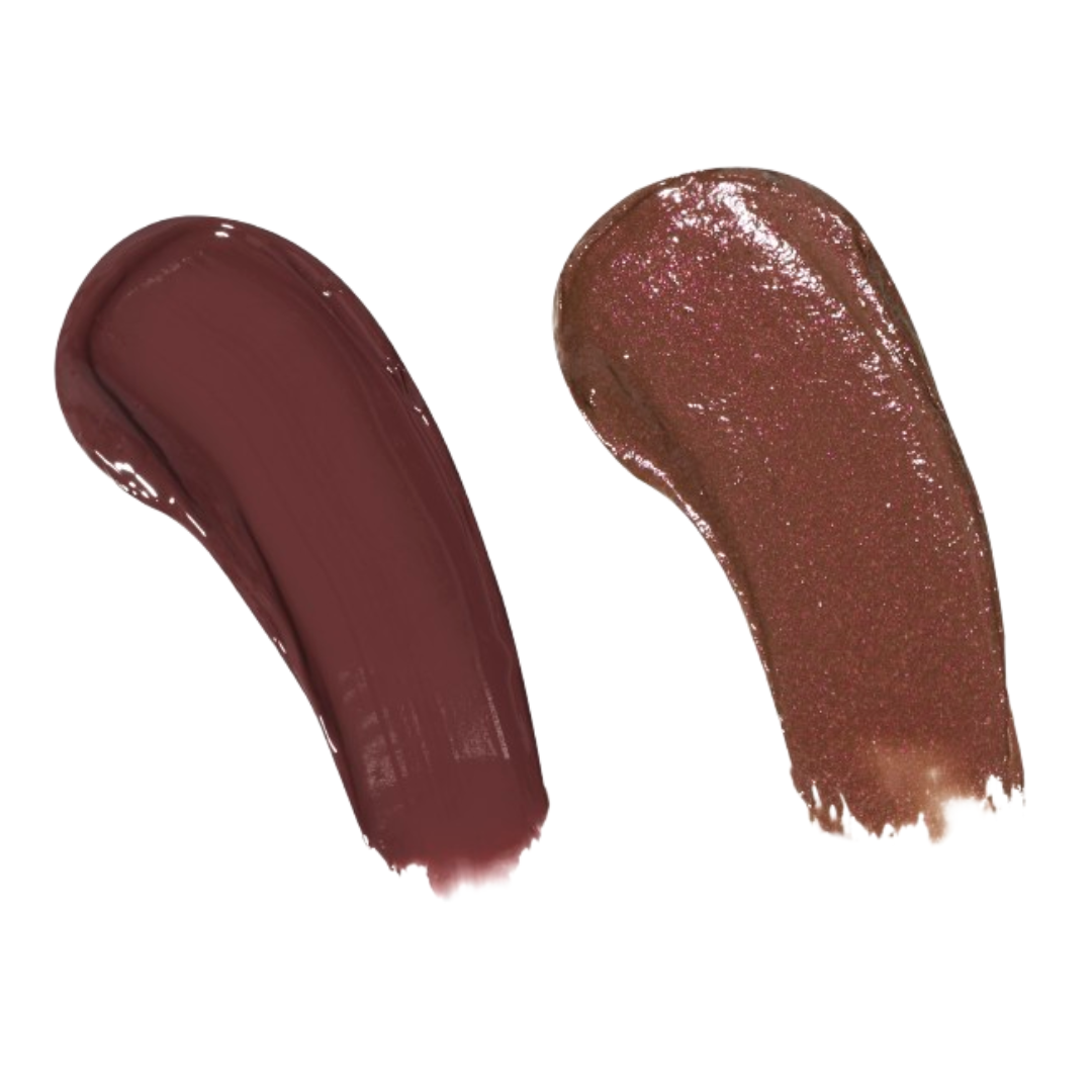 Revolution Pout Lip Gloss Stick  - Chocolate Ganache & Shimmer Toasted Caramel