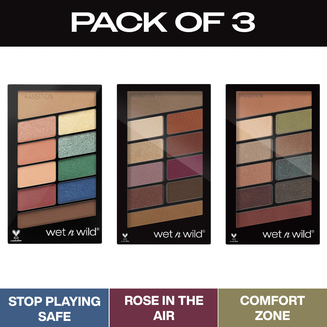 Color Icon Eyeshadow 10 Pan Palette - Pack of 3