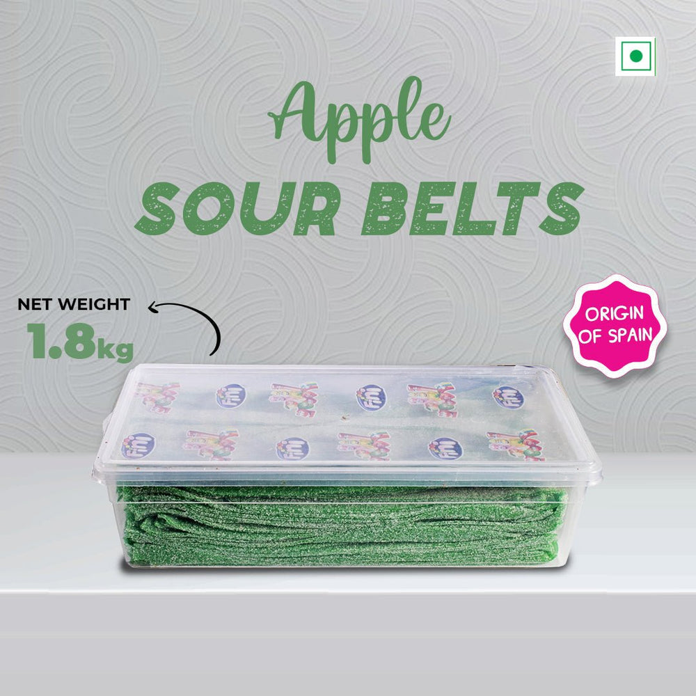 Fini Apple Sour Belt - 1.8 Kg - Fizzy Candies