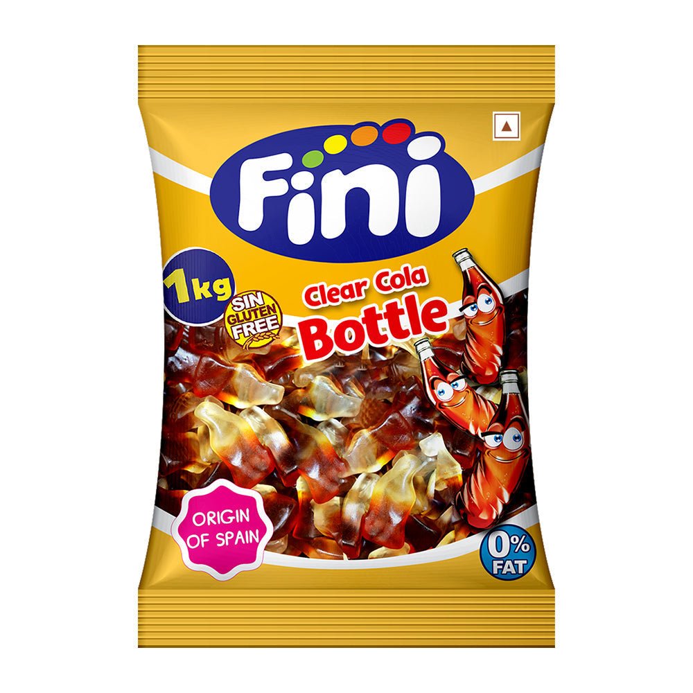 Fini Clear Cola Bottles - 1 Kg - Jelly Candies