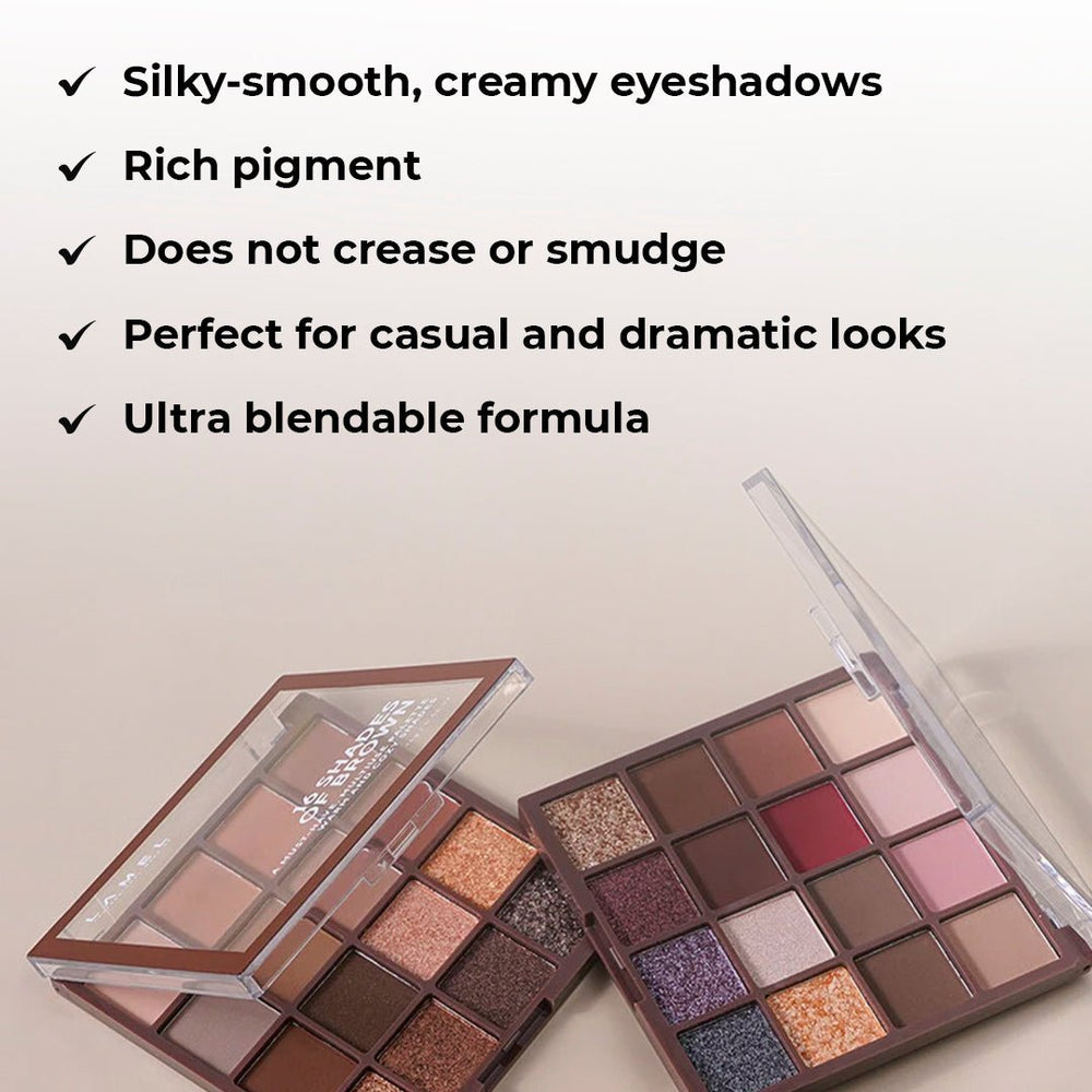 Lamel 16 Shades of Eyeshadow Palette - Eye Shadow Palette