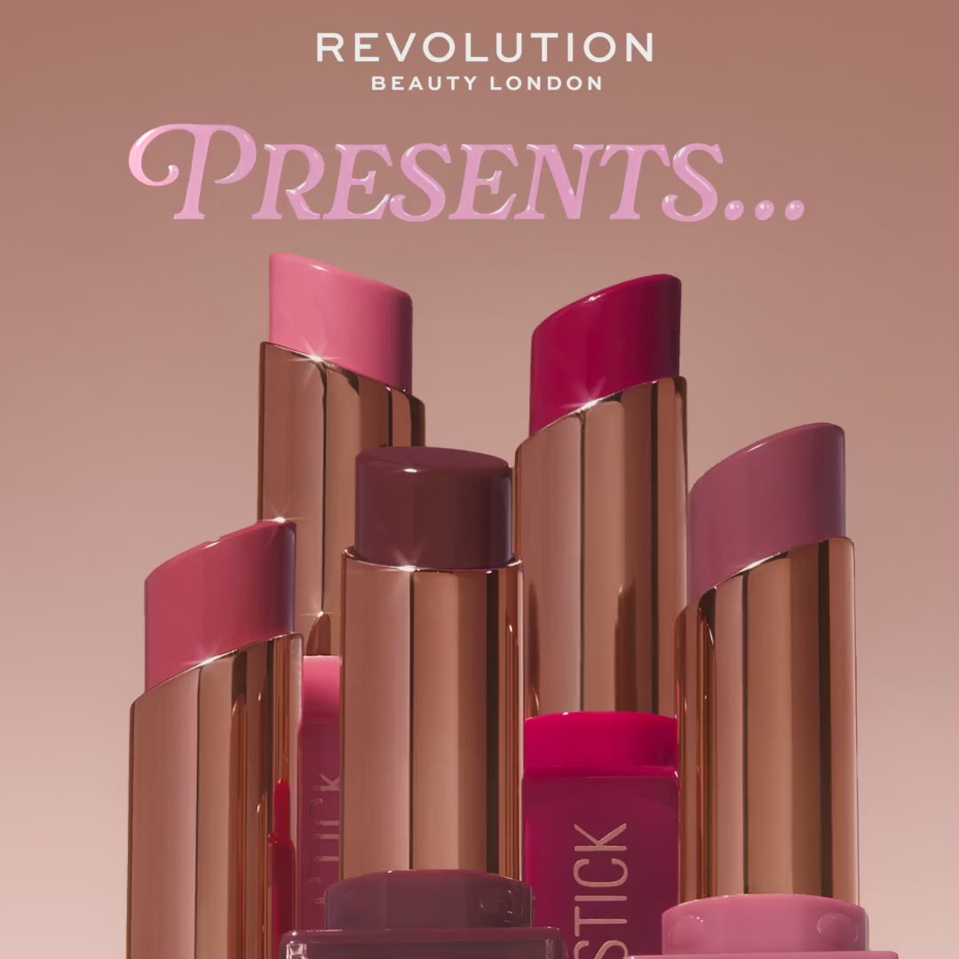Revolution Pout Lip Gloss Stick  - Chocolate Ganache & Shimmer Toasted Caramel