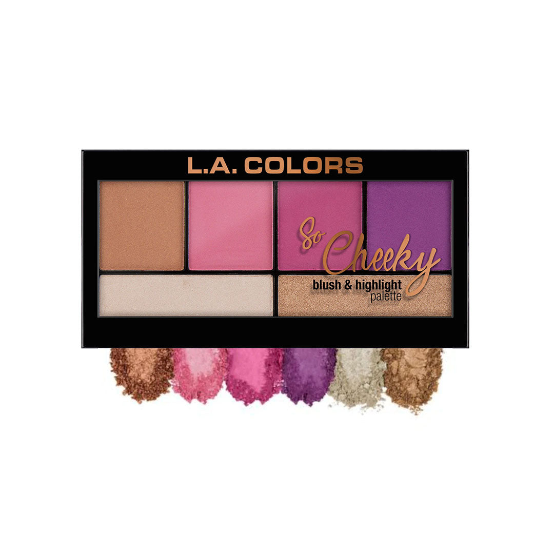 L.A. Colors So Cheeky Blush and Highlight Palette